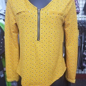 Long Sleeve Zip Up Shirt